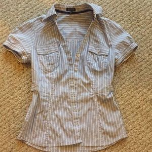 Short sleeve fitted dress top